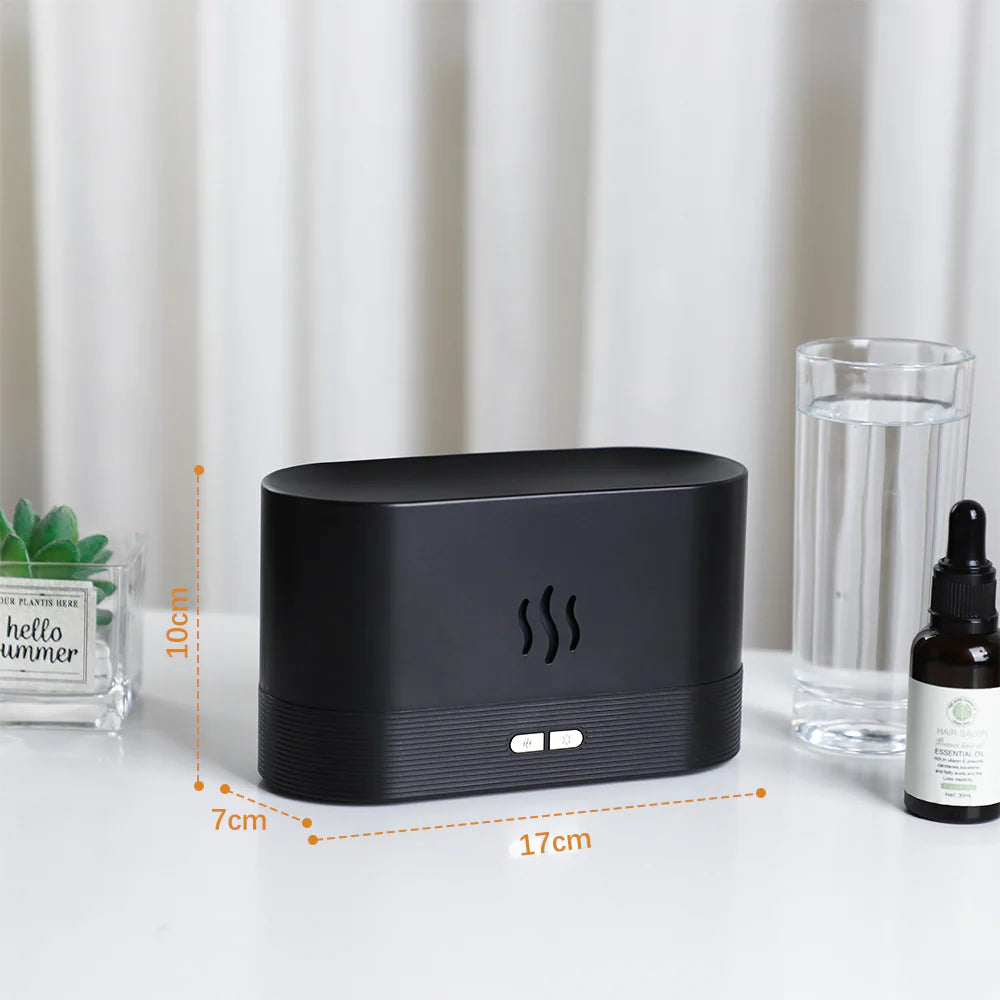 Flame Fire Humidifier Aromatherapy Diffuser Ultrasonic Aromatic Essences House Air Humidifier Home Bedroom Fragrance Diffusers